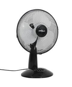 Ventilatore da tavolo a 3 velocità 30 cm 40 w nero