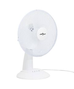 Ventilatore da tavolo a 3 velocità 30 cm 40 w bianco