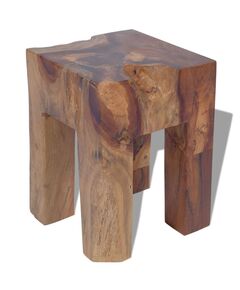 Sgabello in legno massello di teak