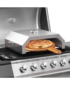 Forno pizza con piastra ceramica per barbecue a gas e carbone