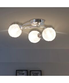 Lampadario da soffitto con 3 lampadine g9 da 120 w