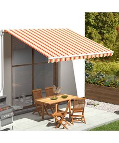 Tessuto di ricambio per tenda da sole giallo e arancio 4x3 m