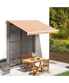 Tessuto di ricambio per tenda da sole giallo e arancio 3x2,5 m