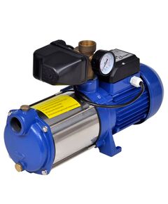 Pompa a getto con manometro 1300 w 5100 l/h blu