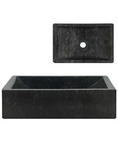 Lavello 45x30x12 cm marmo lucido nero