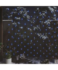 Luci di natale rete blu 4x4m 544 led interni esterni