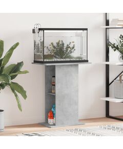 Supporto per acquario 60,5x36x72,5cm multistrato grigio cemento