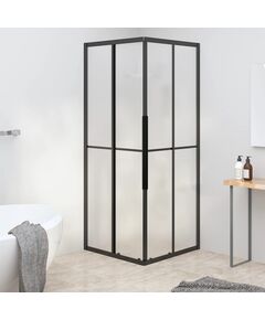 Cabina doccia esg smerigliato 80x80x180 cm nera