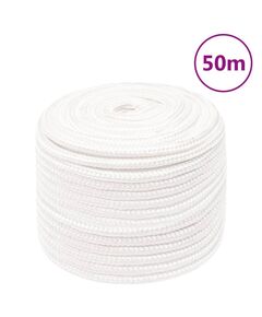 Corda nautica completamente bianca 12 mm 50 m in polipropilene