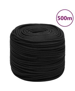 Corda nautica completamente nera 10 mm 500 m in polipropilene