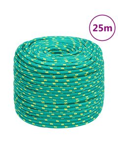 Corda nautica verde 8 mm 25 m in polipropilene