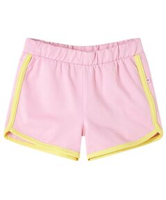 Pantaloncini da bambina con bordi rosa brillante 104