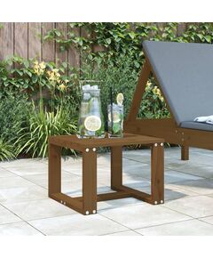 Tavolino da giardino miele 40x38x28,5 cm legno massello pino