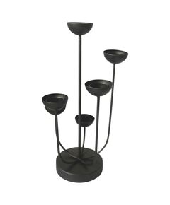 Lesli living portacandele mira 45,5 cm nero