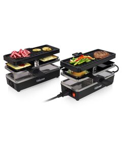 Tristar griglia per raclette 4 persone ra-2742 800w 23,8x10,4cm nera