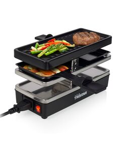 Tristar griglia raclette per 2 persone ra-2741 400 w 23,8x10,4 cm nera