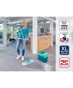 Leifheit set mocio per pavimenti profi xl verde con carrello 55096