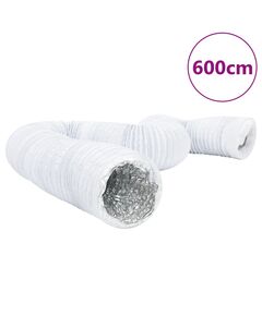 Condotto di ventilazione in alluminio e pvc 6m Ø10cm