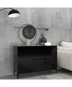 Credenza nera 104x35x70 cm in truciolato