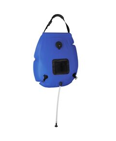 Borsa per doccia da campeggio blu 20 l in pvc