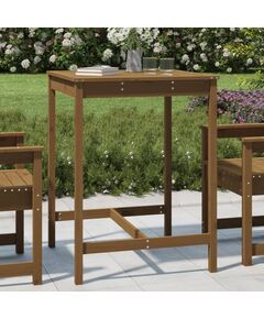 Tavolo da giardino miele 82,5x82,5x110cm legno massello di pino