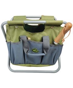 Esschert design sgabello e borsa portautensili grigio gt85