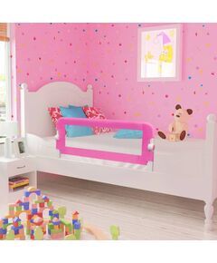 Barriera di sicurezza per letto bambino 102 x 42 cm rosa