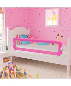 Barriera di sicurezza per letto bambino 150 x 42 cm rosa