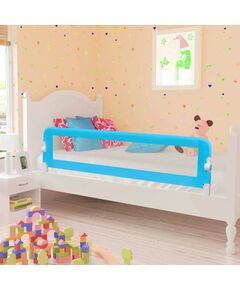 Sponda di sicurezza per lettino bambino 150 x 42 cm blu