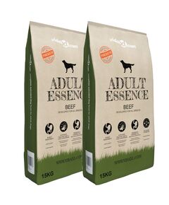 Cibo secco per cani premium adult essence beef 2 pz 30 kg