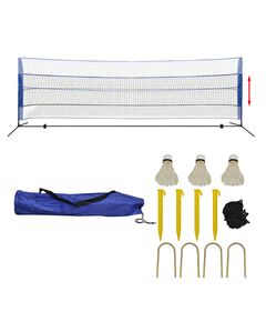 Set rete da badminton con volani 500x155 cm