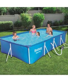 Bestway steel pro set piscina rettangolare 400x211x81 cm 56424