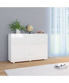 Credenza bianco lucido 107x35x80,5 cm