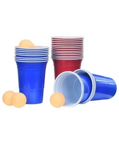 Set per beer pong da tavolo 0,5 l plastica