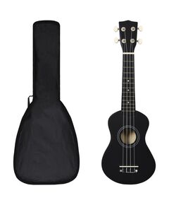 Set ukulele soprano con borsa per bambini nera 21"