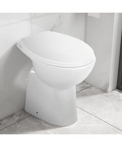 Wc sospeso con design senza bordi 7 cm più alto ceramica bianca