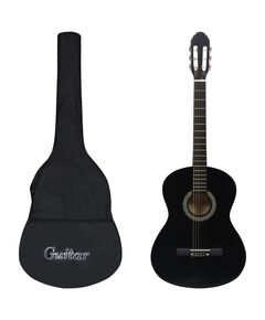 Chitarra classica per principianti con custodia nera 4/4 39"