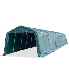 Tendone bestiame rimovibile pvc 550 g/m² 3,3x16 m verde scuro