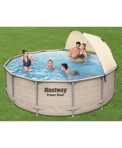 Bestway set piscina power steel con baldacchino 396x107 cm