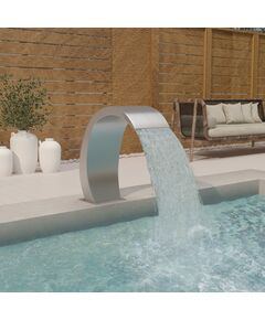 Fontana per piscina 22x60x70 cm in acciaio inox 304