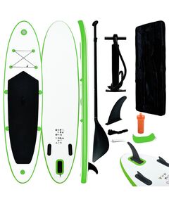 Set tavola gonfiabile da sup verde e bianco