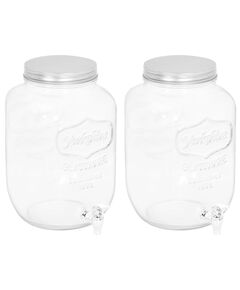 Distributori di bevande 2 pz 8050 ml in vetro