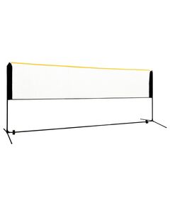 Rete da badminton regolabile 400x103x94-158 cm in metallo