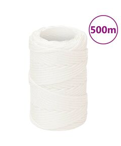 Corda nautica completamente bianca 2 mm 500 m in polipropilene