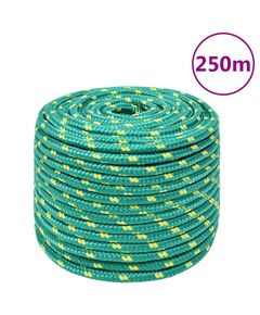 Corda nautica verde 14 mm 250 m in polipropilene