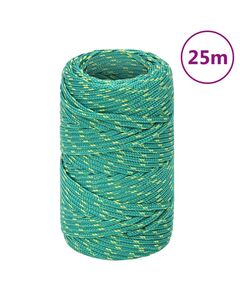 Corda nautica verde 2 mm 25 m in polipropilene