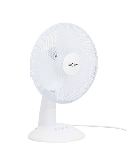 Ventilatore da tavolo a 3 velocità 30 cm 40 w bianco