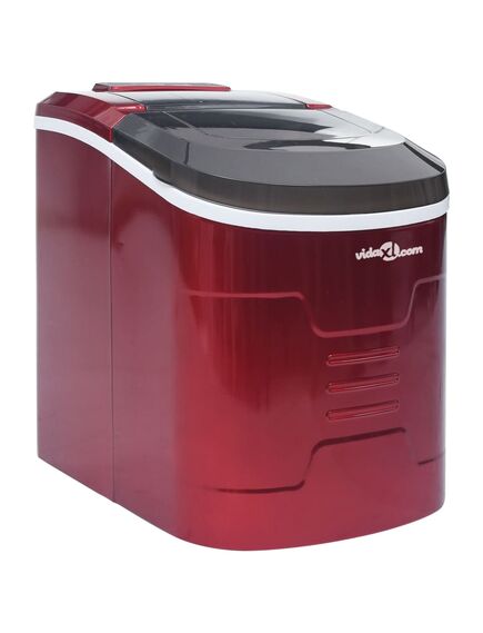 Macchina per il ghiaccio rossa 2,4 l 15 kg / 24 h