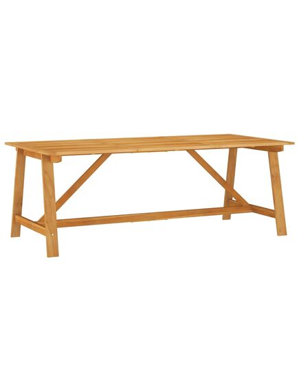 Tavolo da pranzo da giardino 206x100x74 cm in massello acacia