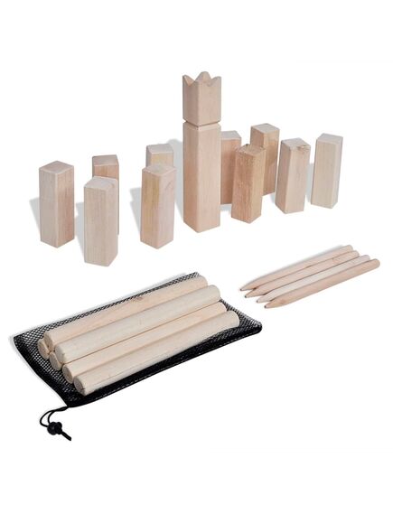 Set kubb gioco dei vichingi